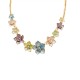 COLLANA CON FIORI SMALTATI E STRASS - SW22341104B63