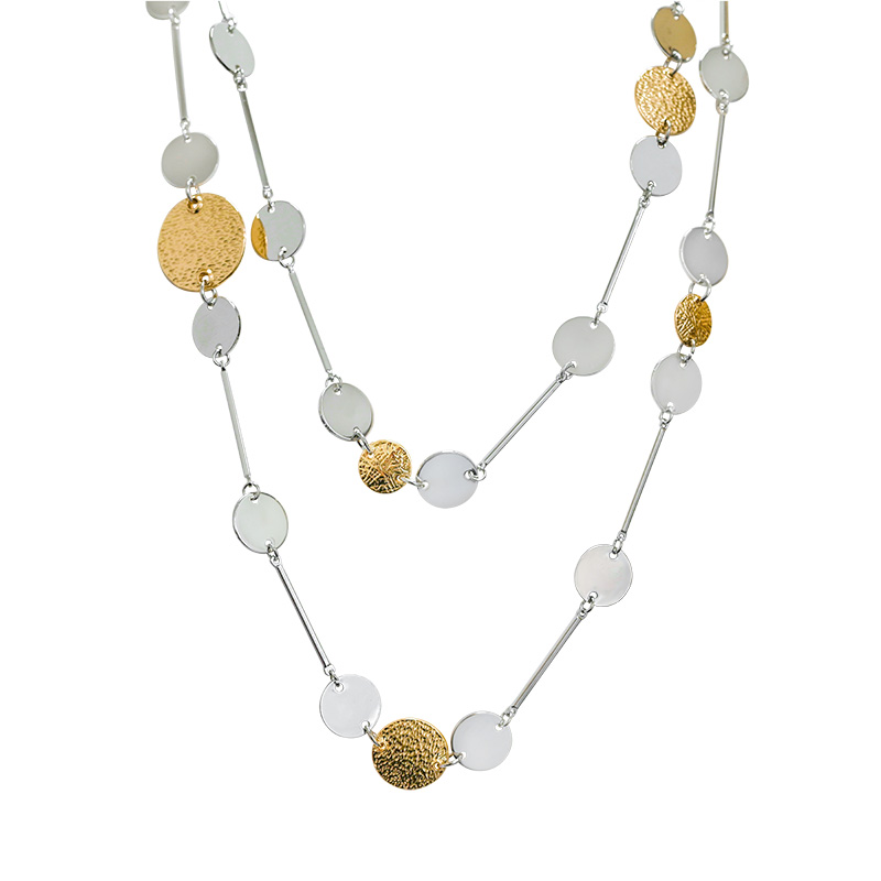 COLLANA LUNGA A DOPPIO FILO MULTIDISCO - SW23148E847 COLLANA LUNGA A DOPPIO FILO MULTIDISCO - SW23148E847
