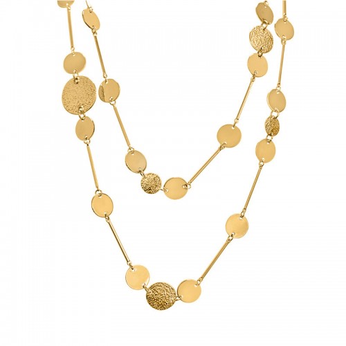 COLLANA LUNGA A DOPPIO FILO MULTIDISCO - SW23148E847