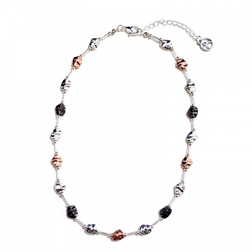 COLLANA TRICOLORE CON PEPITE - SW23464E867