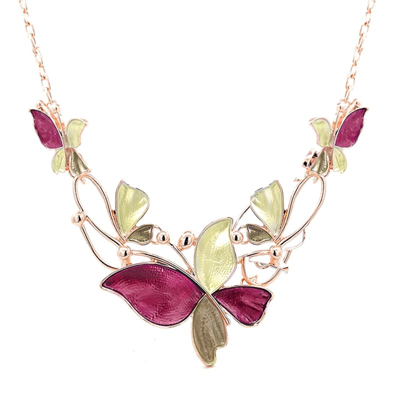 COLLANA FARFALLA SMALTATA - SW2392F95