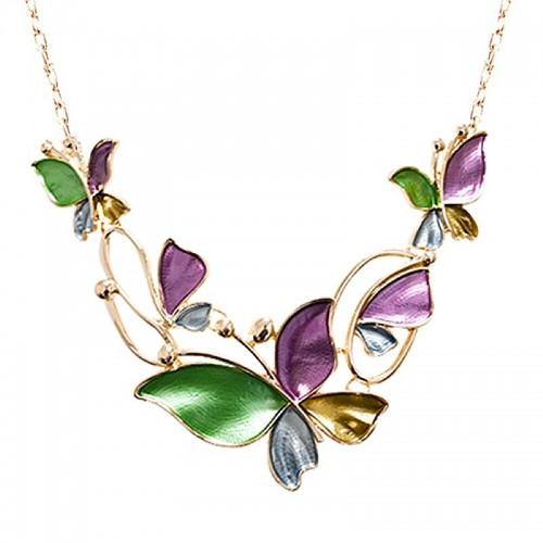COLLANA FARFALLA SMALTATA - SW2392F95