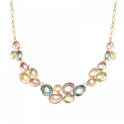 COLLANA CON CERCHI SMALTATI- SW23944E896