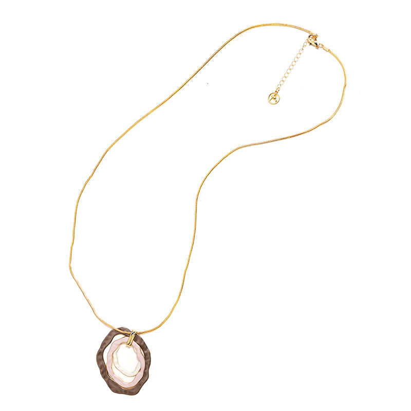 COLLANA LUNGA CON CIONDOLO STRATIFICATO SMALTATO - SW24100B810