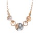 COLLANA CERCHI SMALTATI CON PERLE E STRASS - SW24108A134 COLLANA CERCHI SMALTATI CON PERLE E STRASS - SW24108A134