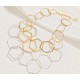 COLLANA A CATENA GEOMETRICA ESAGONALE - SW24108B651 COLLANA A CATENA GEOMETRICA ESAGONALE - SW24108B651