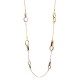 COLLANA LUNGA A CATENA CON ANELLI INTRECCIATI SMALTATI - SW24112B812