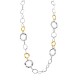 COLLANA LUNGA A CATENA CON CERCHI PIATTI ONDULATI - SW24116A596