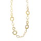 COLLANA LUNGA A CATENA CON CERCHI PIATTI ONDULATI - SW24116A596