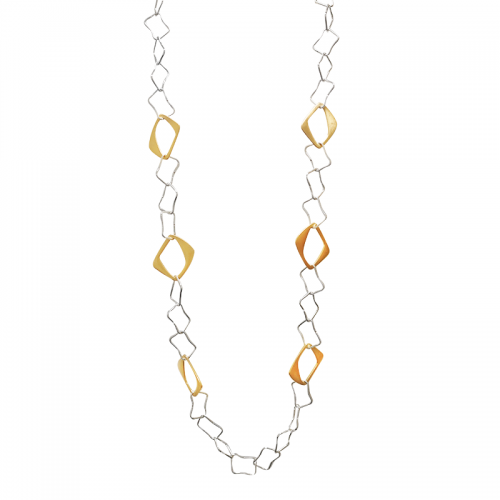 COLLANA LUNGA A CATENA GEOMETRICA - SW24166B42