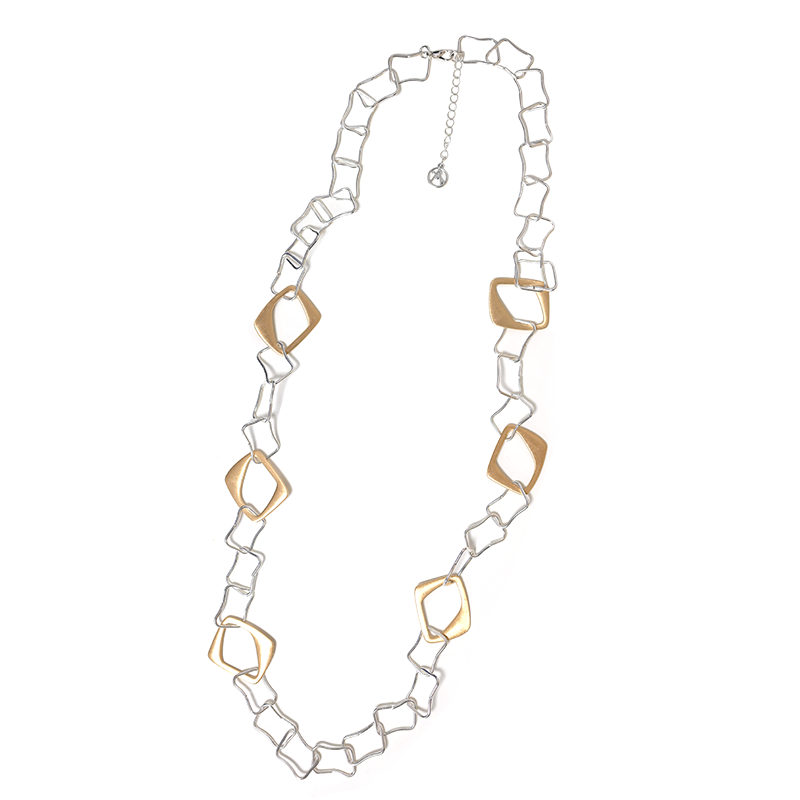 COLLANA LUNGA A CATENA GEOMETRICA - SW24166B42