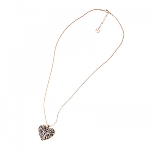 COLLANA LUNGA CON CIONDOLO CUORE SMALTATO CON ALBERO DELLA VITA - SW2480B787