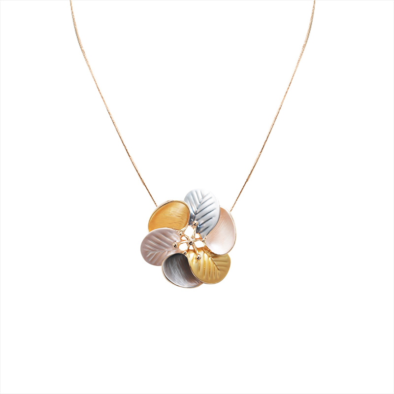 COLLANA CON CIONDOLO FIORE SMALTATO - SW2484A793