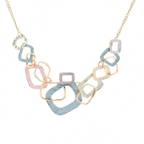 COLLANA CON QUADRATI SMALTATI - SW24864A3