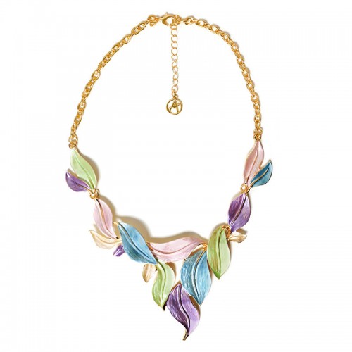 COLLANA FOGLIE SMALTATE - SW2488B805