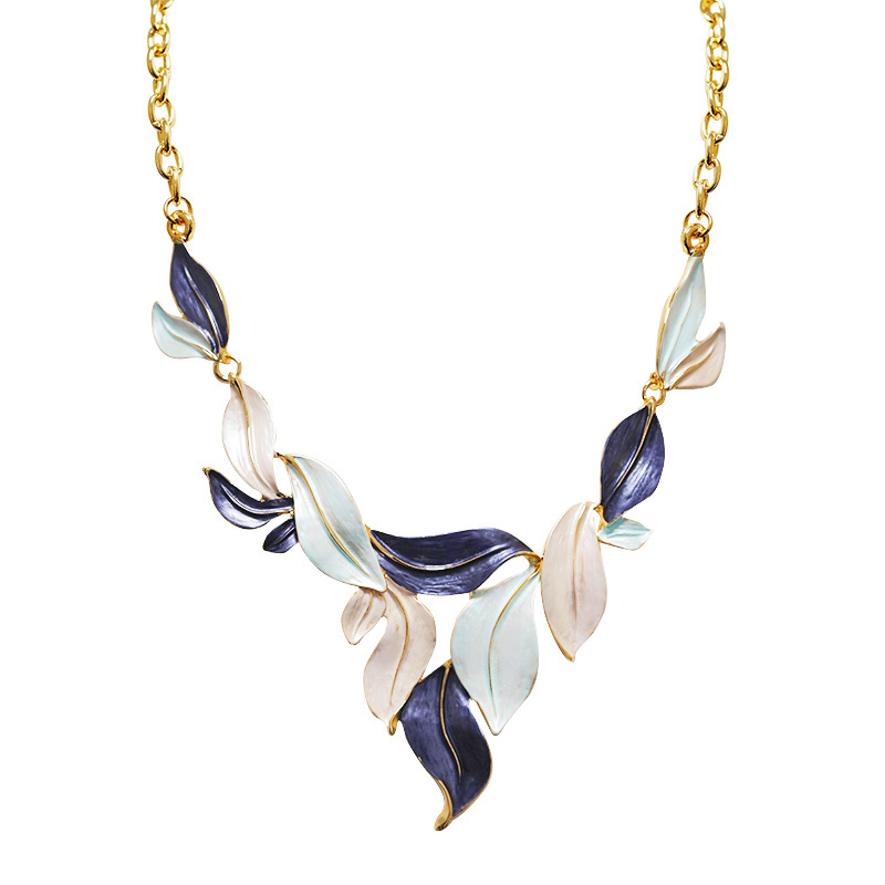 COLLANA FOGLIE SMALTATE - SW2488B805