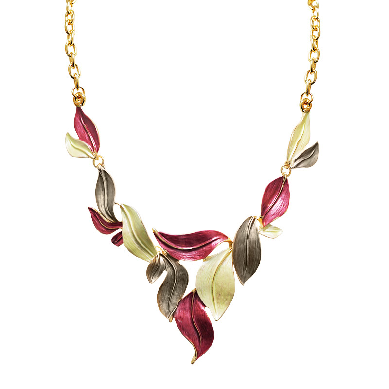 COLLANA FOGLIE SMALTATE - SW2488B805