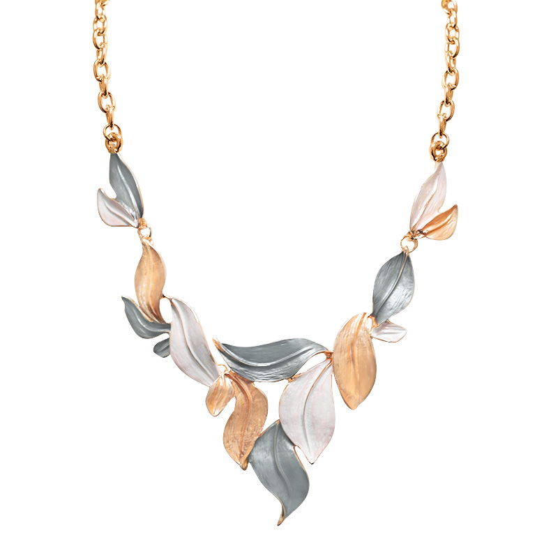 COLLANA FOGLIE SMALTATE - SW2488B805