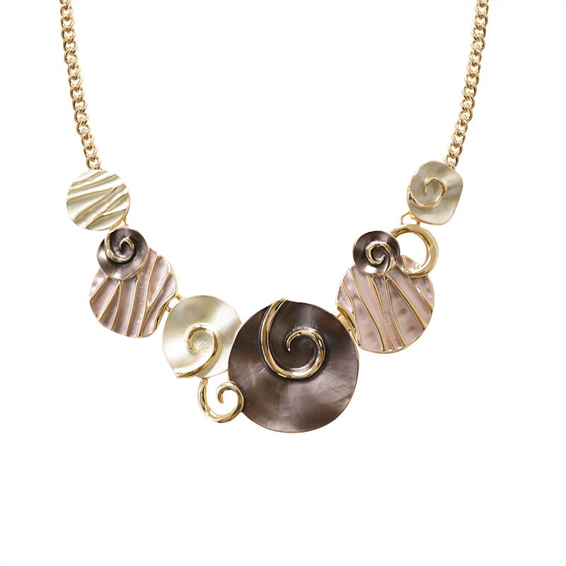 COLLANA TONDI SMALTATI CON SPIRALI - SW2488B808 COLLANA TONDI SMALTATI CON SPIRALI - SW2488B808