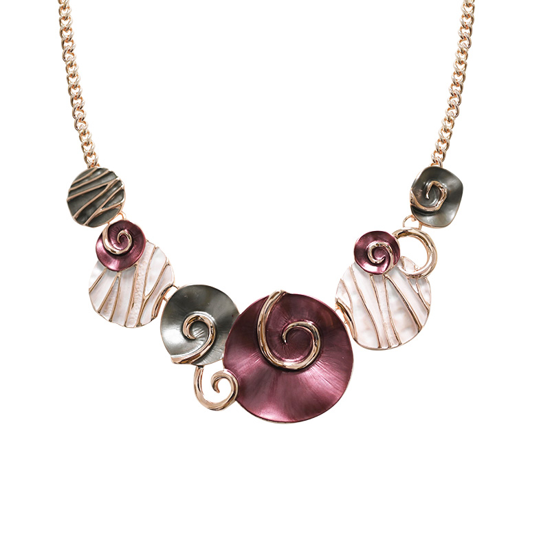 COLLANA TONDI SMALTATI CON SPIRALI - SW2488B808 COLLANA TONDI SMALTATI CON SPIRALI - SW2488B808