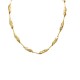 COLLANA DI PERLINE METALLICHE CON TUBI E PEPITE - SW2492B687