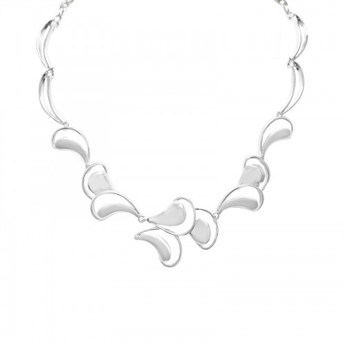 COLLANA CON PETALI TRAFORATI - SW25100B82