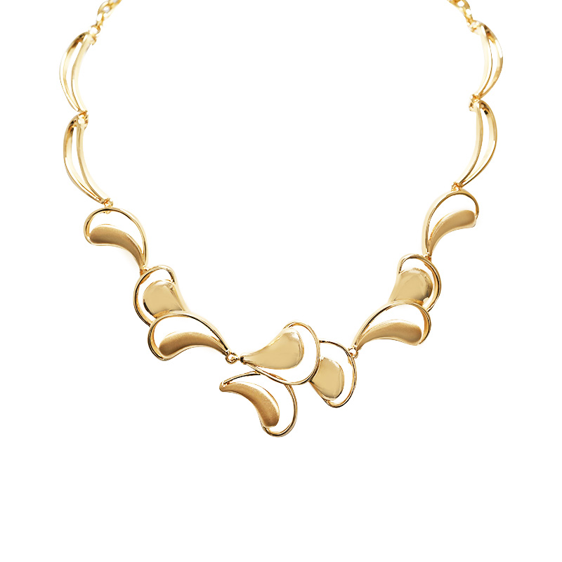 COLLANA CON PETALI TRAFORATI - SW25100B82