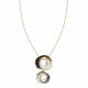 COLLANA CON DOPPIO CIONDOLO A SPIRALE SMALTATA - SW25100C475