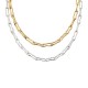 COLLANA DOPPIO FILO CON CATENA GRAFFETTA - SW251088C510