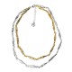 COLLANA DOPPIO FILO A MAGLIE RITORTE - SW251088C511