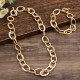 COLLANA CATENA A MAGLIE OVALI - SW25108B84