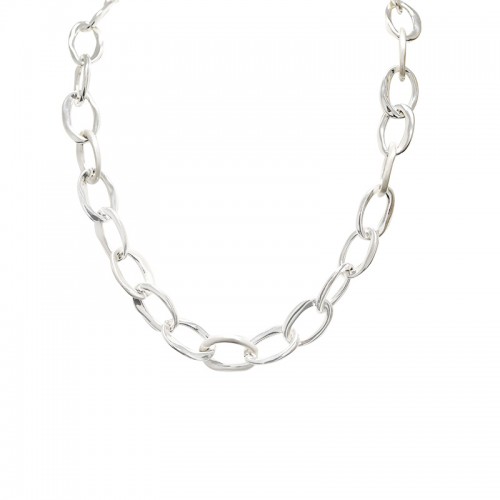 COLLANA CATENA A MAGLIE OVALI - SW25108B84