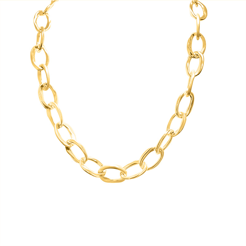 COLLANA CATENA A MAGLIE OVALI - SW25108B84