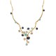 COLLANA CON RAMI FIORITI SMALTATI E STRASS - SW25112C422