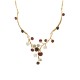 COLLANA CON RAMI FIORITI SMALTATI E STRASS - SW25112C422