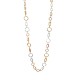 COLLANA LUNGA CATENA A MAGLIA CERCHIO E RETTANGOLARE - SW25116B43