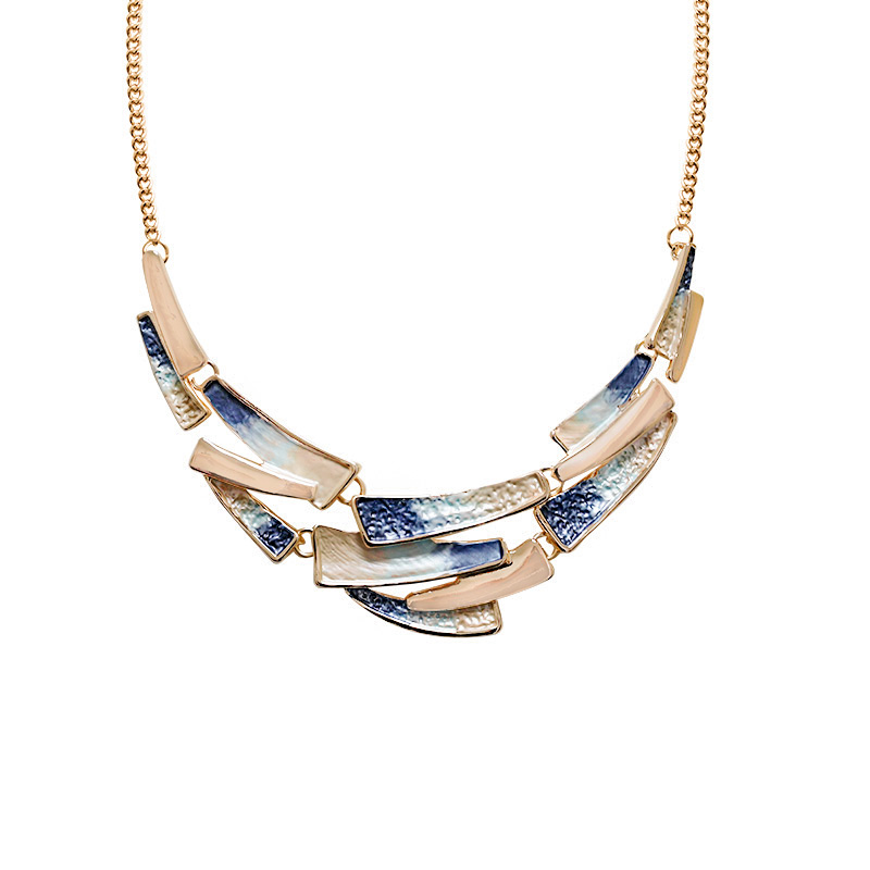 COLLANA GEOMETRICA IRREGOLARE SMALTATA - SW25116C425