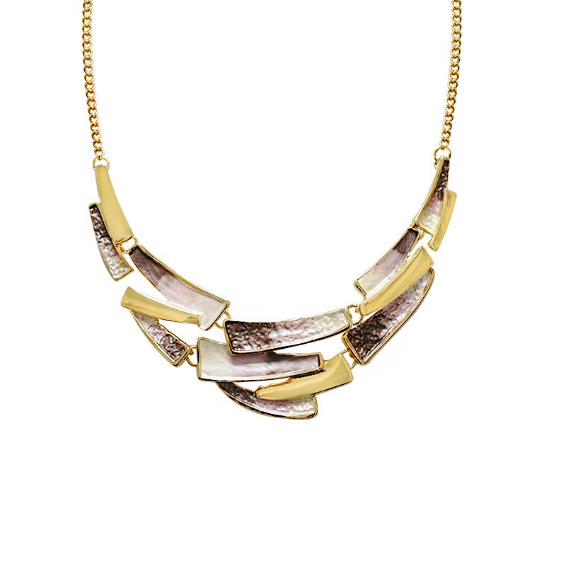 COLLANA GEOMETRICA IRREGOLARE SMALTATA - SW25116C425