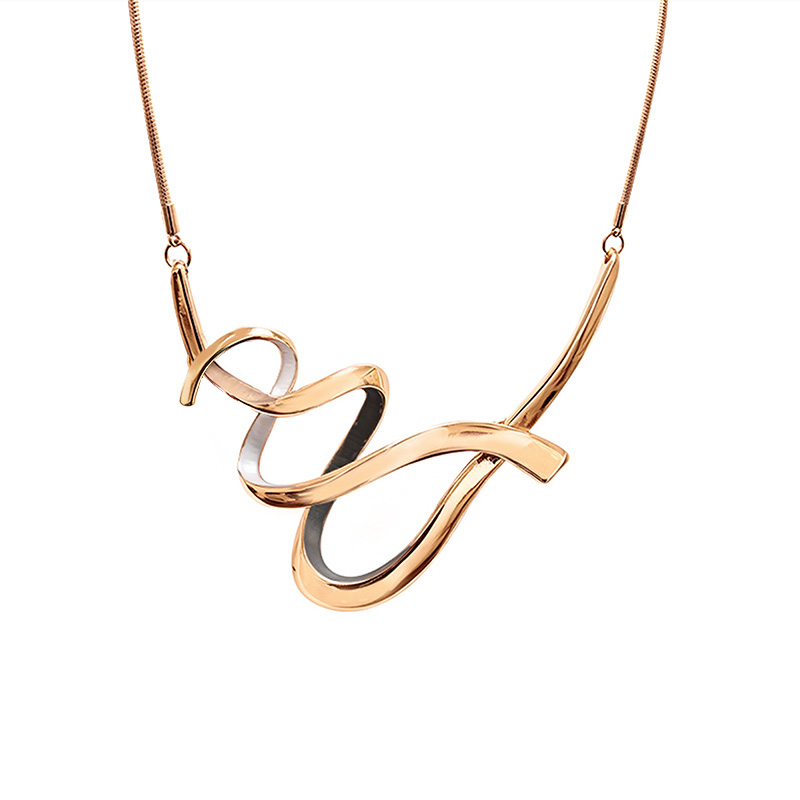 COLLANA CON LINEA SINUOSA SMALTATA - SW25116C427