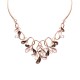 COLLANA CON GOCCE E FOGLIE SMALTATE - SW25116C433