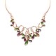 COLLANA CON GOCCE E FOGLIE SMALTATE - SW25116C433
