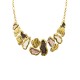 COLLANA CON ELEMENTI ORGANICI SMALTATI - SW25116C448