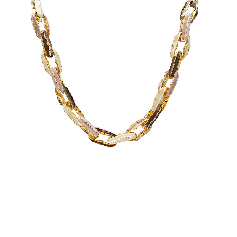 COLLANA A CATENA CON MAGLIE SMALTATE - SW25116C455