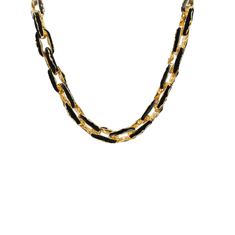 COLLANA A CATENA CON MAGLIE SMALTATE - SW25116C455