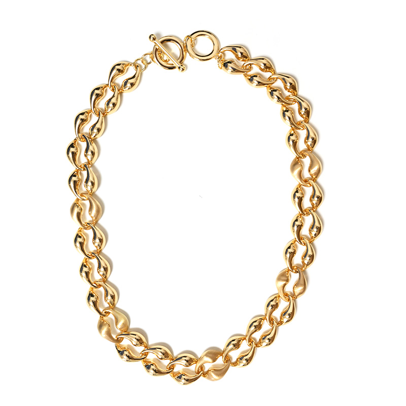 COLLANA A CATENA CON MAGLIE OVALI RITORTE - SW25116C505