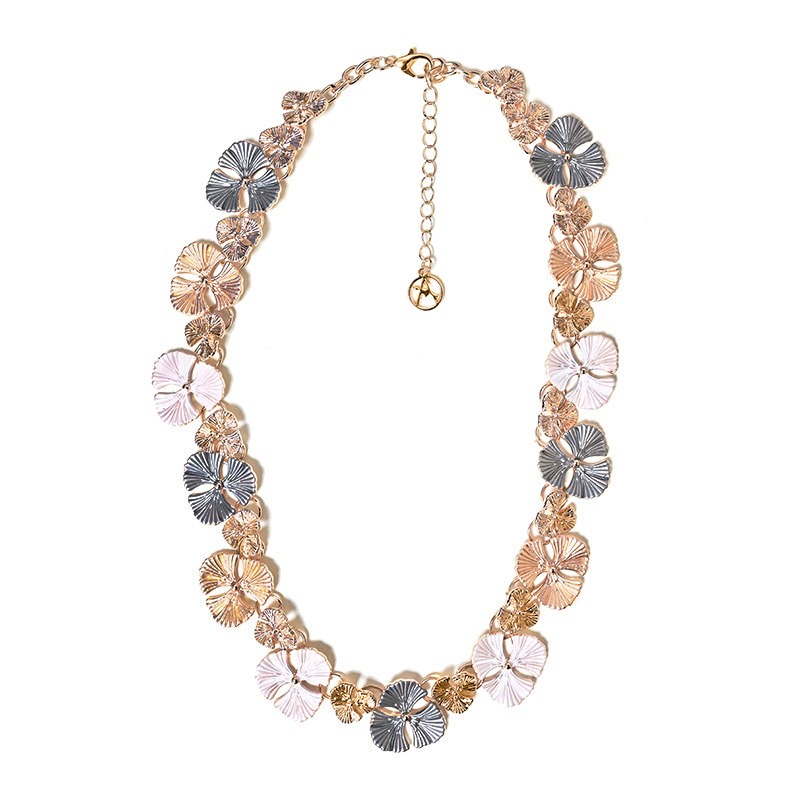 COLLANA CON FOGLIE DI GINKGO SMALTATE - SW25124C432