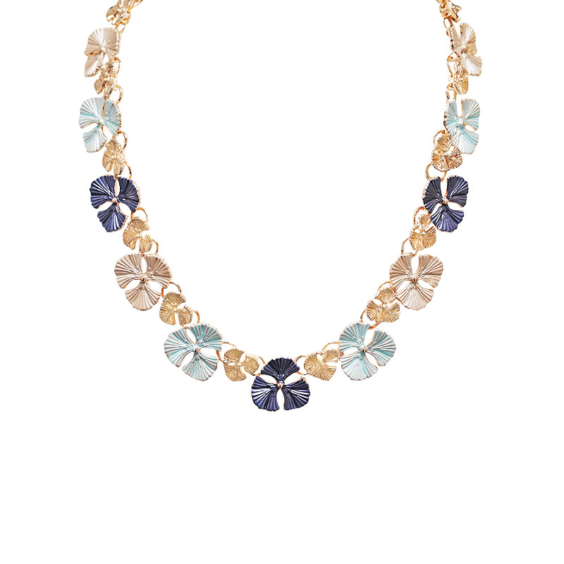 COLLANA CON FOGLIE DI GINKGO SMALTATE - SW25124C432