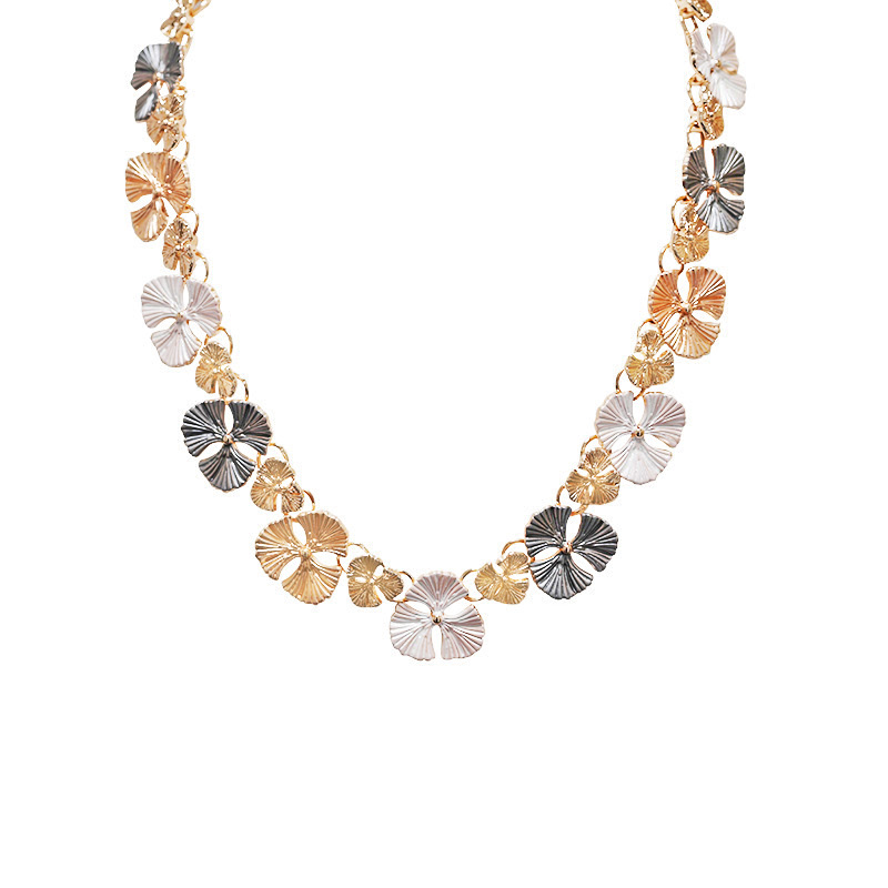 COLLANA CON FOGLIE DI GINKGO SMALTATE - SW25124C432