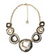 COLLANA CON CERCHI ORGANICI SMALTATI - SW25124C452