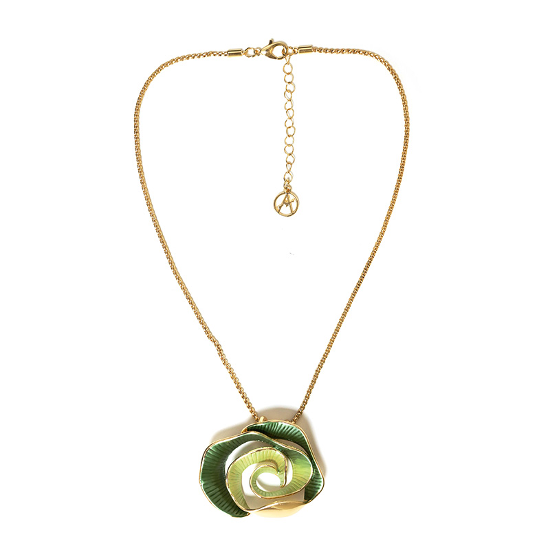COLLANA CON CIONDOLO SPIRALE SMALTATA - SW2568C411